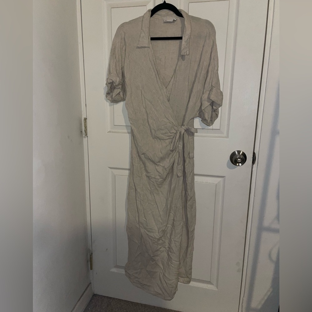 ASOS canvas wrap dress